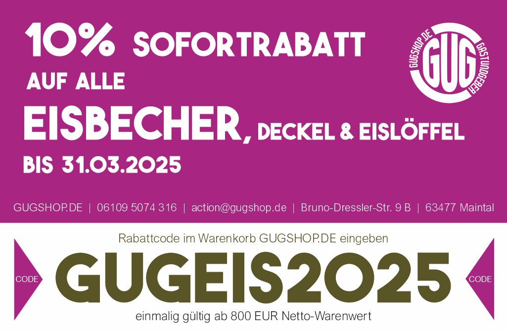 GUGSHOP.DE Eisbecher Rabattkarte