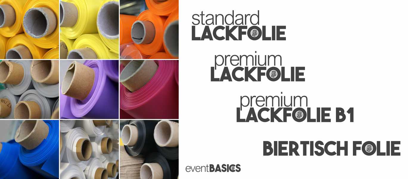 eventBASICS - Lackfolien & Tischfolien