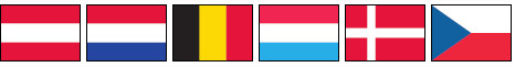 Versand Österreich, Niederlande, Holland, Belgien, Luxemburg, Dänemark, Tschechische Republik