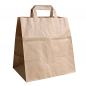 Preview: Papier Tragetasche braun 3kg bedruckbar 25,0 x 17,0 x 26,0cm