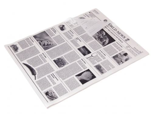 Food Papier "Newspaper" 1/4 Bogen 38,0 x 50,0cm weiß