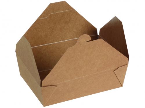 Take-Away-Box #3/1800ml braun Kraftpapier FSC®/PLA