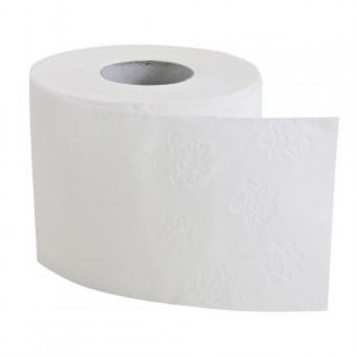 Toilettenpapier, 100% Recycling, weiß, 64 Rollen á 250 Blatt, 2-lagig