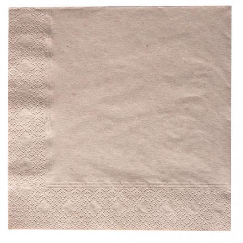 Serviette "Recycling" 33,0 x 33,0 cm 1/4 Falz 2-lagig natur