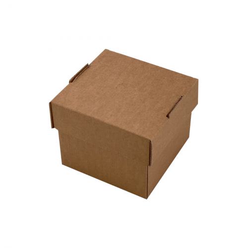 Burger Faltbox Kraftkarton braun 12,0x 12,0 x 10,0cm