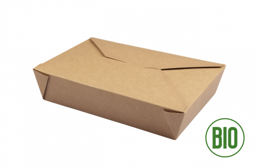 Take-Away-Box #2/1300ml braun Kraftpapier FSC®/PLA