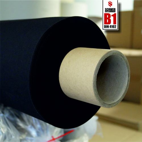 Standard Nessel B1 Baumwolle auf Rolle 150g schwarz