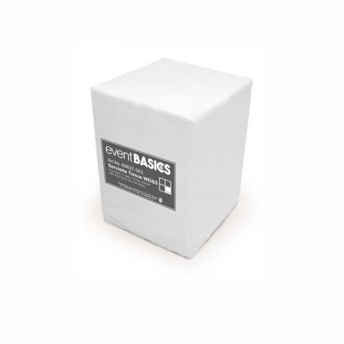 Tissue Serviette weiss 1-lagig 33 x 33cm 1/4 Falz - gastroBASICS