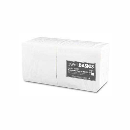 Tissue Serviette 24x24cm 1/4 Falz 3-lagig
