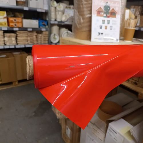 Lackfolie - Tischdecke rot (462) 130cm x 30m 150µm eventBASICS