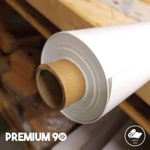 Premium 90 Lackfolie - Tischdecke - 90,0cm x 30m 180µm weiss (303) eventBASICS