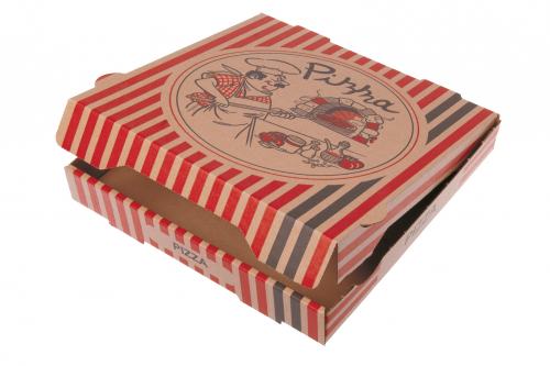 Pizzakarton "Pizzabäcker" 28,0 x 28,0 x 4,0cm