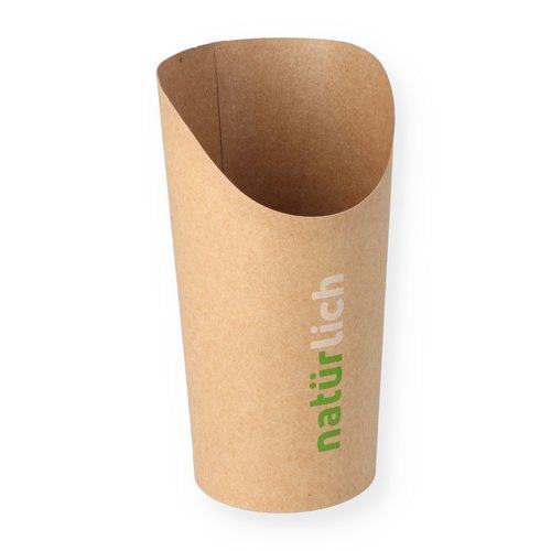 Food Cup / Wrap Becher FSC® 600ml Kraftpapier extra stark