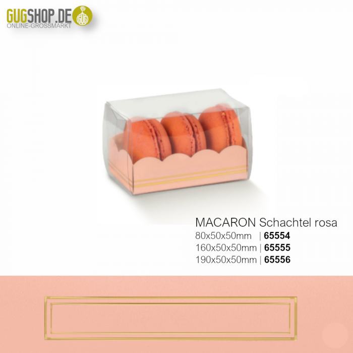 Macaron Schachtel S Rosa 8,0 x 5,0 x 5,0cm