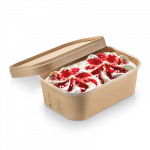 Food Box #3 Kraft FSC® PLA 750ml, rechteckig