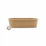 Schale rechteckig #1 Kraftpapier/PE 500ml Höhe 4,0cm