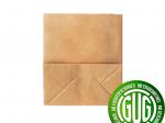 kleiner Blockbodenbeutel Kraftpapier braun 10,5 x 5,5 x 12,0cm